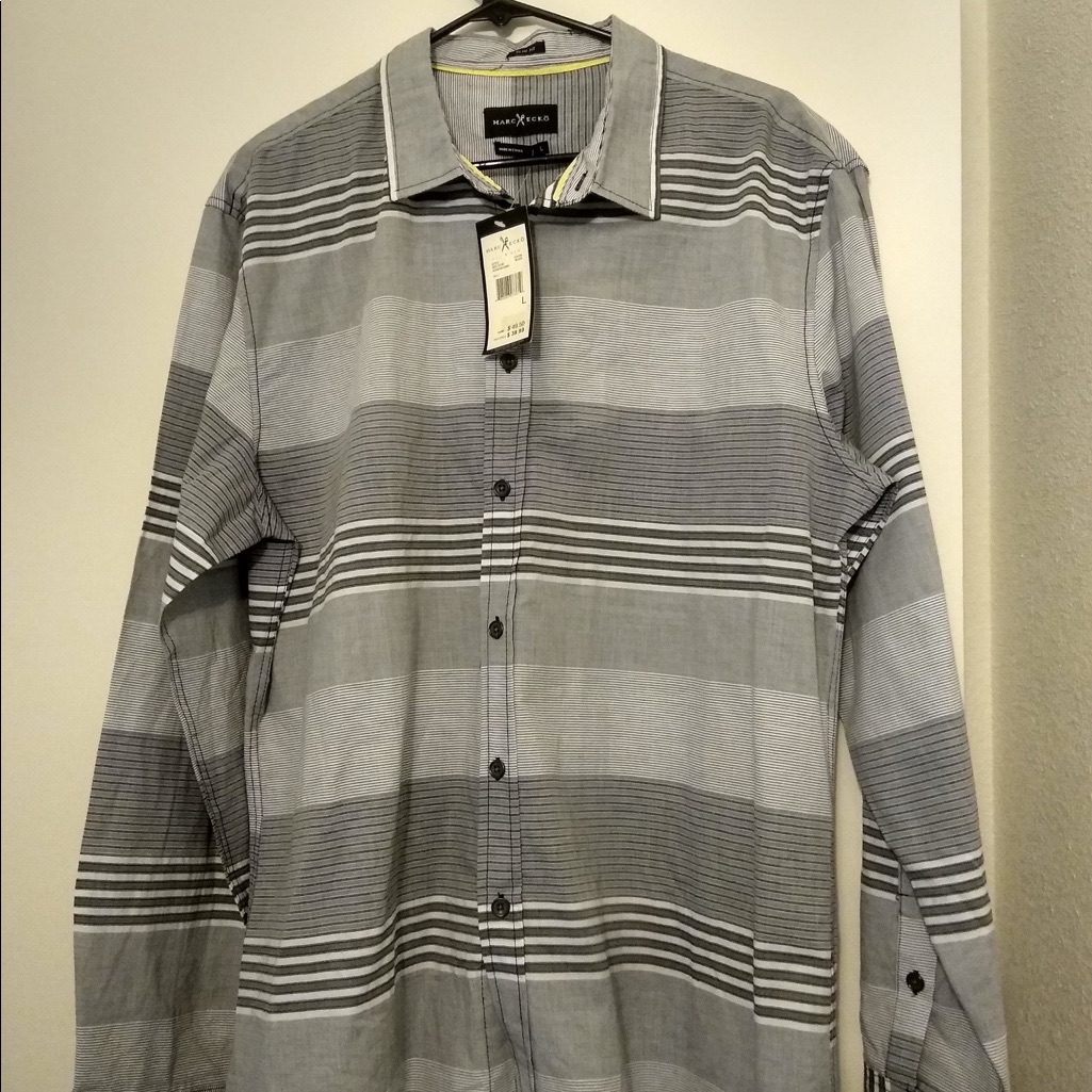 2 Brand New WTags Marc Ecko Dress Shirts Large